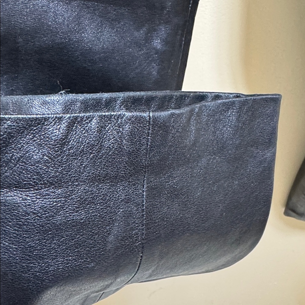 Black  Leather Pants by Ellen Tracy - Picture 5 of 12